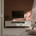 Chantilly Whitewashed 79" Wide TV Stand